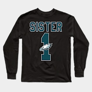 Philadelphia Eagles Number 1 Sister Long Sleeve T-Shirt